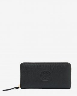 Unisa Mujer Cartera fina monograma - Negro