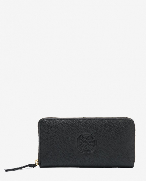Unisa Mujer Cartera fina monograma - Negro