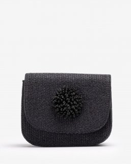Unisa Mujer Bolso de rafia con adorno - Negro