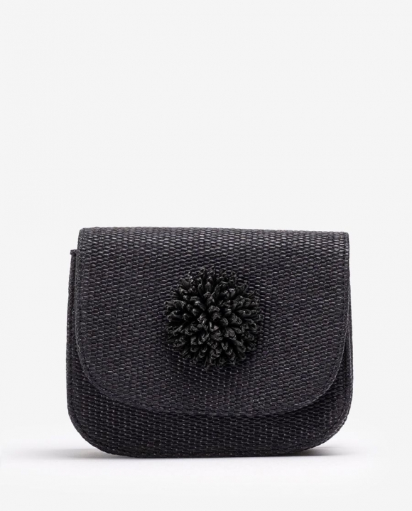 Unisa Mujer Bolso de rafia con adorno - Negro