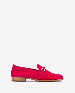 Unisa Mujer Mocasín con adorno de piel al tono - Rosa