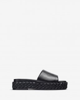 Unisa Mujer Sandalia con bloque trenzado - Negro