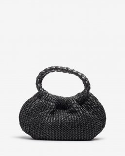 Unisa Mujer Bolso pequeño con asas trenzadas - Negro