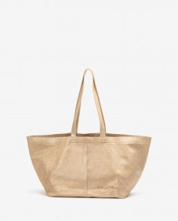 Unisa Mujer Maxi bolso de ante metalizado - Oro