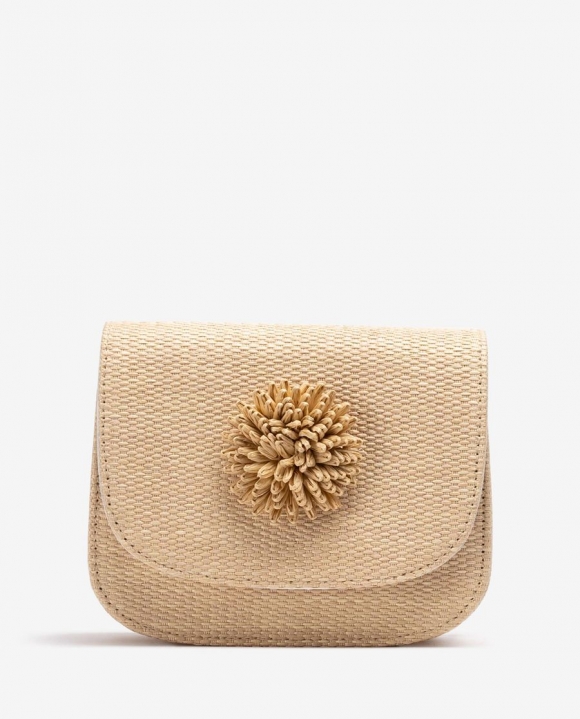 Unisa Mujer Bolso de rafia con adorno - Marrón
