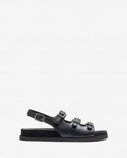 Unisa Mujer Sandalia con piso track - Negro