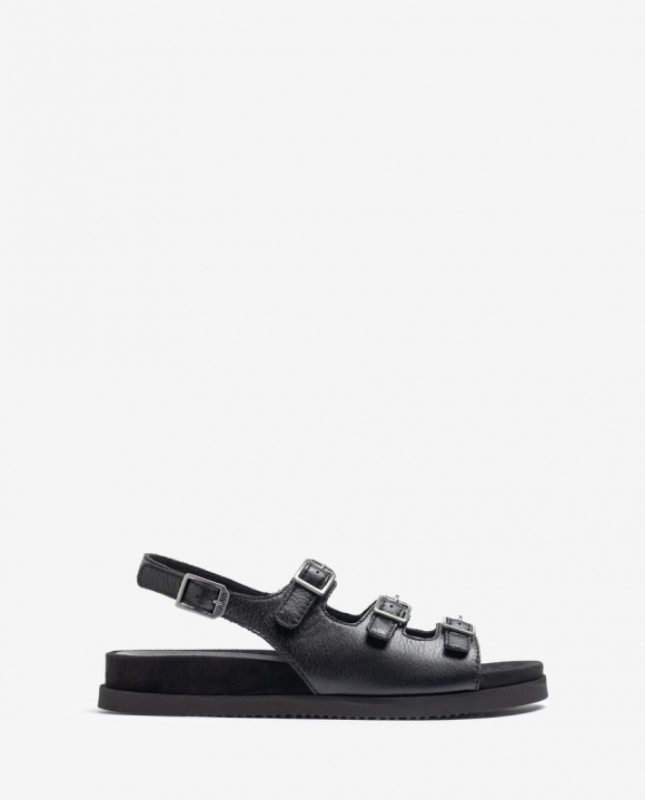 Unisa Mujer Sandalia con piso track - Negro