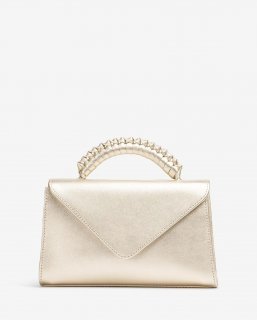 Unisa Mujer Bolso de mano con asa trenzada - Oro