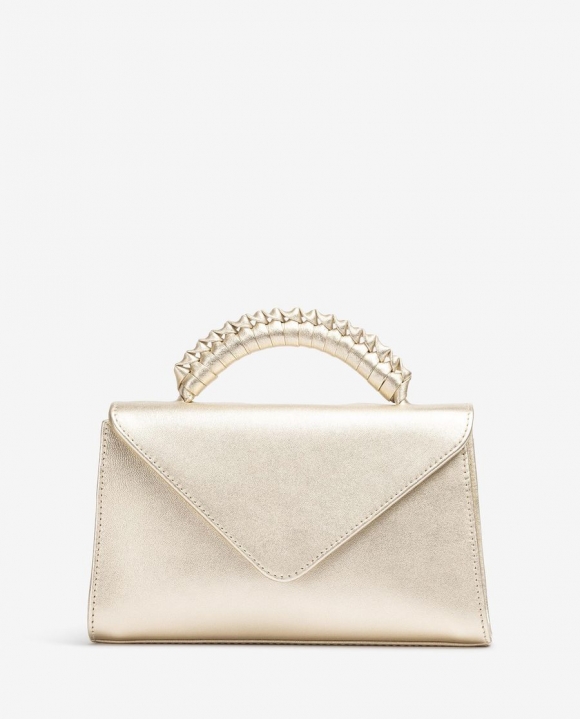 Unisa Mujer Bolso de mano con asa trenzada - Oro