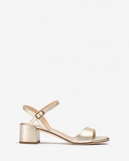 Unisa Mujer Sandalia con tacón ancho - Oro