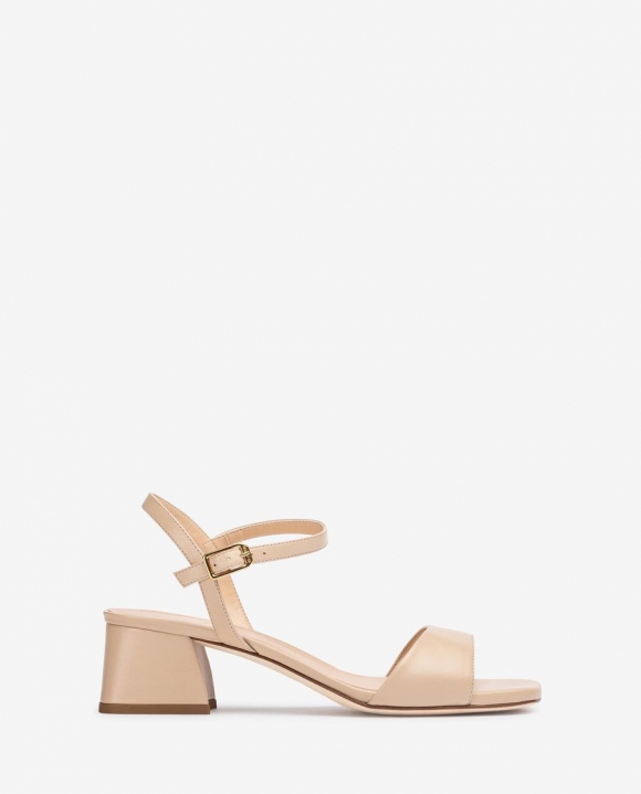 Unisa Mujer Sandalia con tacón ancho - Beige