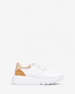 Unisa Mujer Deportivo con talonera de glitter - Blanco