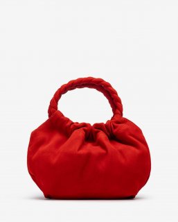Unisa Mujer Bolso pequeño con asas trenzadas - Rojo