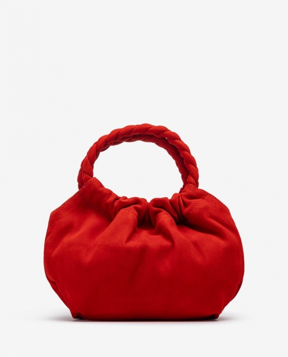 Unisa Mujer Bolso pequeño con asas trenzadas - Rojo