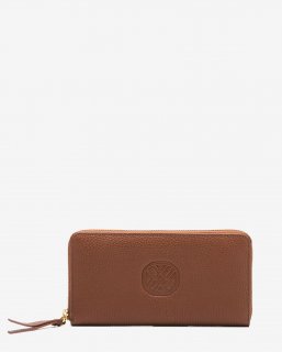 Unisa Mujer Cartera fina monograma - Marrón