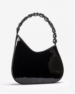 Unisa Mujer Bolso asimétrico con asa trenzada - Negro