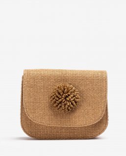 Unisa Mujer Bolso de rafia con adorno - Marrón