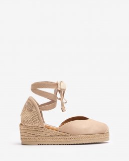 Unisa Mujer Alpargata baja con cordones - Beige Unisa Mujer Alpargata baja con cordones - Beige