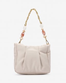 Unisa Mujer Bolso de mano con adorno en asas - Blanco