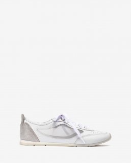 Unisa Mujer Deportivo con rejilla - Blanco / Plata