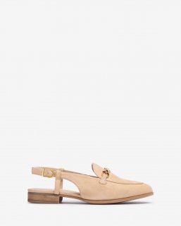 Unisa Mujer Mocasín plano destalonado - Beige