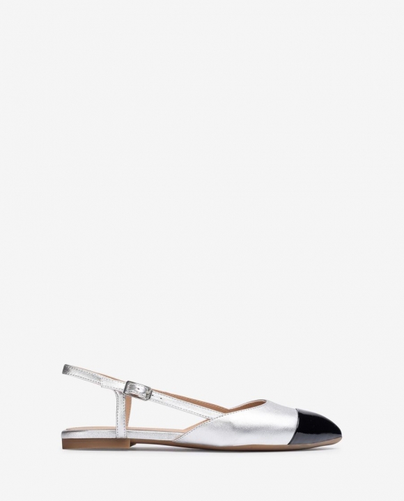 Unisa Mujer Destalonado plano bicolor - Plata / Negro