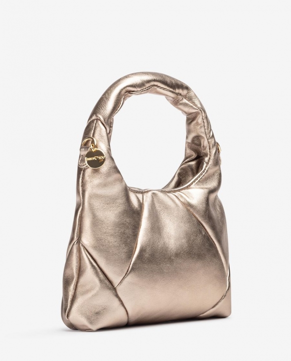 Unisa Mujer Bolso de mano fabricado en piel metalizada - Bronce