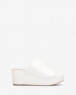 Unisa Mujer Sandalia mule fabricada en piel - Blanco