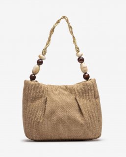 Unisa Mujer Bolso de mano con adorno en asas - Beige