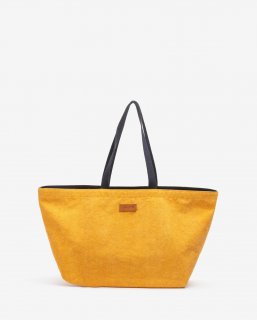 Unisa Mujer Maxi bolso de playa con tejido reciclado - Amarillo