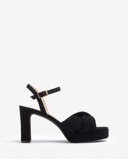 Unisa Mujer Sandalia con tiras anchas cruzadas - Negro