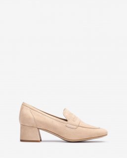 Unisa Mujer Mocasín de ante sin forro - Beige