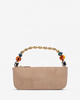 Unisa Mujer Bolso de mano con asa trenzada y adorno - Beige