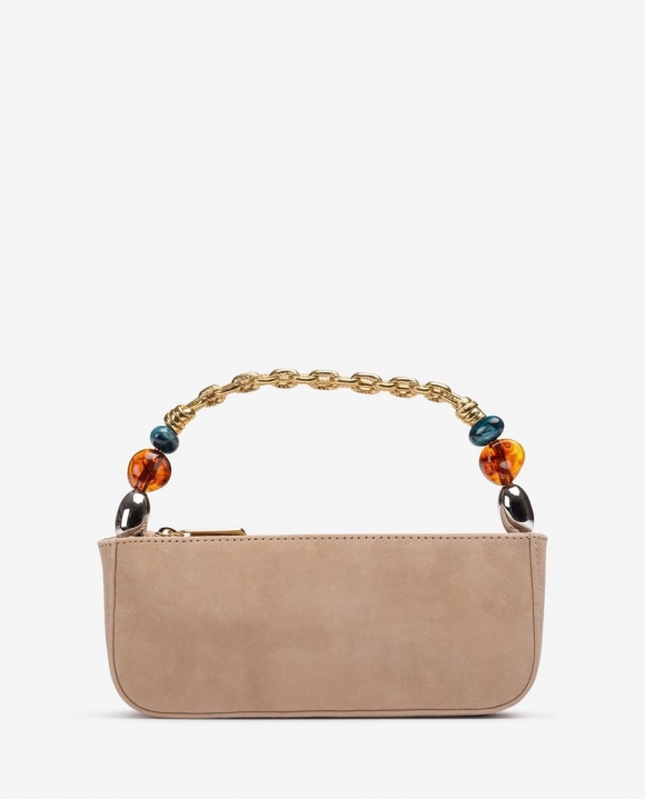 Unisa Mujer Bolso de mano con asa trenzada y adorno - Beige