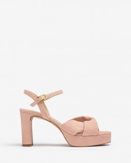 Unisa Mujer Sandalia con tiras anchas cruzadas - Rosa