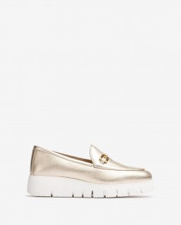 Unisa Mujer Mocasín con plataforma - Oro
