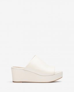 Unisa Mujer Sandalia mule fabricada en piel - Blanco