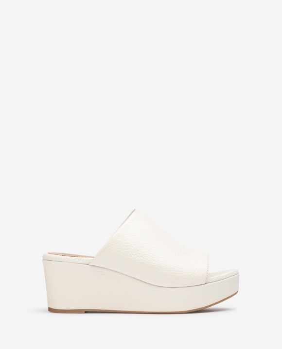 Unisa Mujer Sandalia mule fabricada en piel - Blanco
