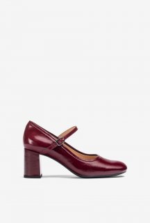 Unisa Mujer Merceditas con tacón ancho - Rojo