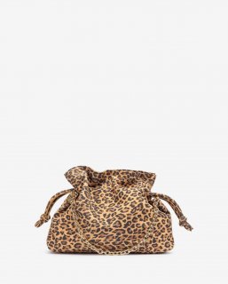 Unisa Mujer Bolso fruncido animal print - Marrón
