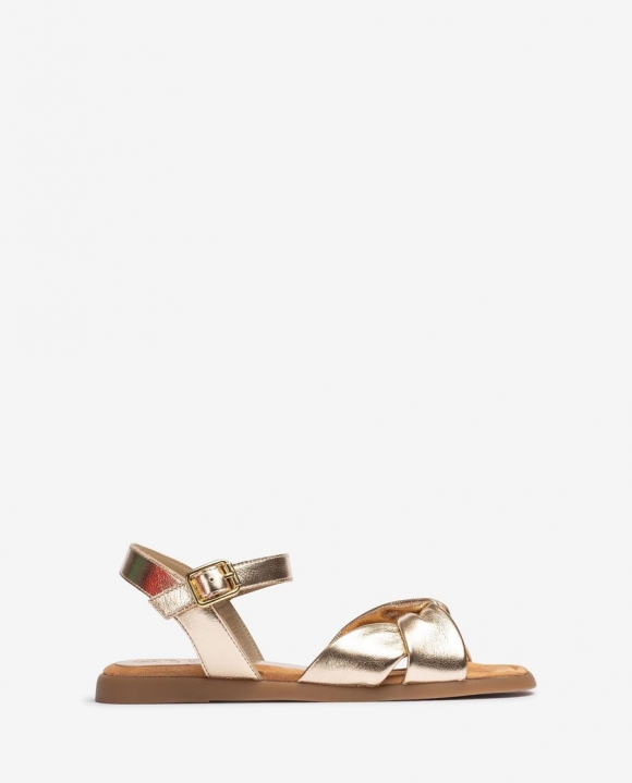 Unisa Mujer Sandalia plana acolchada - Oro