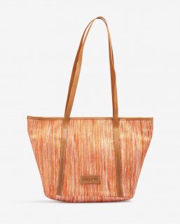 Unisa Mujer Bolso shopper en tejido jarapa - Rojo