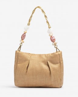 Unisa Mujer Bolso de mano con adorno en asas - Marrón