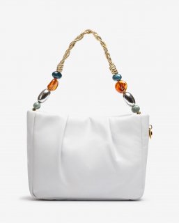 Unisa Mujer Bolso de mano con adorno en asas - Blanco