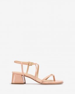 Unisa Mujer Sandalia esclava con tacón ancho - Flamingo
