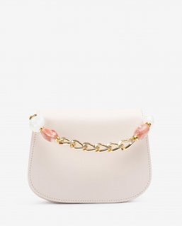 Unisa Mujer Bolos de mano con cadena y adorno - Blanco
