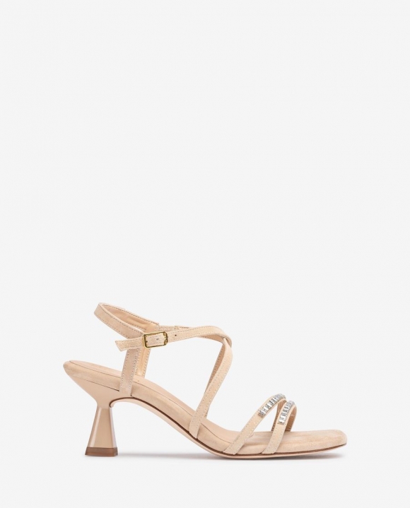 Unisa Mujer Sandalia de vestir con cristales - Beige