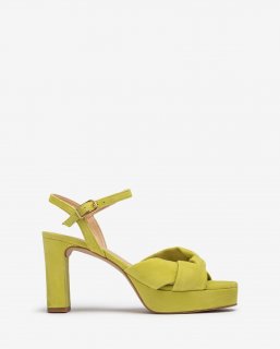 Unisa Mujer Sandalia con tiras anchas cruzadas - Verde