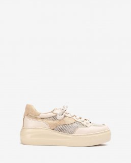 Unisa Mujer Deportivo de piel y rejilla - Blanco