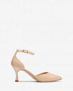 Unisa Mujer Pala-talón con tacón pintado - Beige